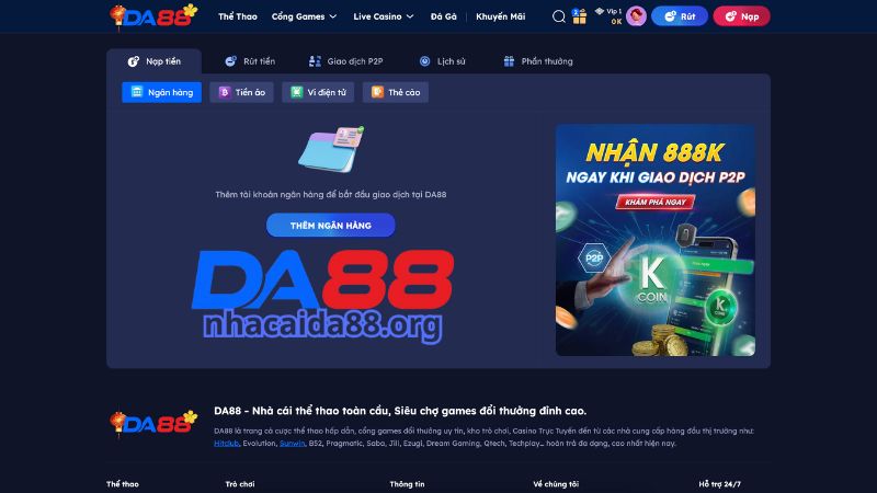 Hướng dẫn các bước rút tiền tại Da88 đơn giản cho hội viên