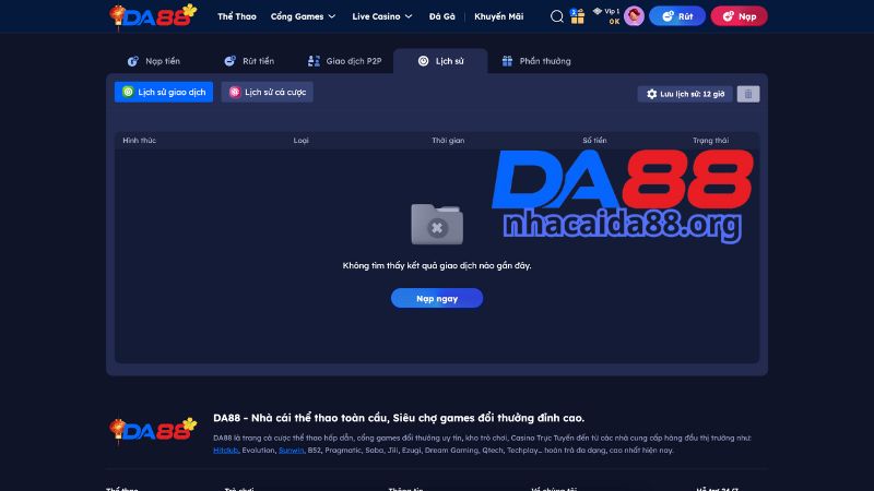 Những lưu ý cần nắm khi nạp tiền và rút tiền Da88 cho game thủ