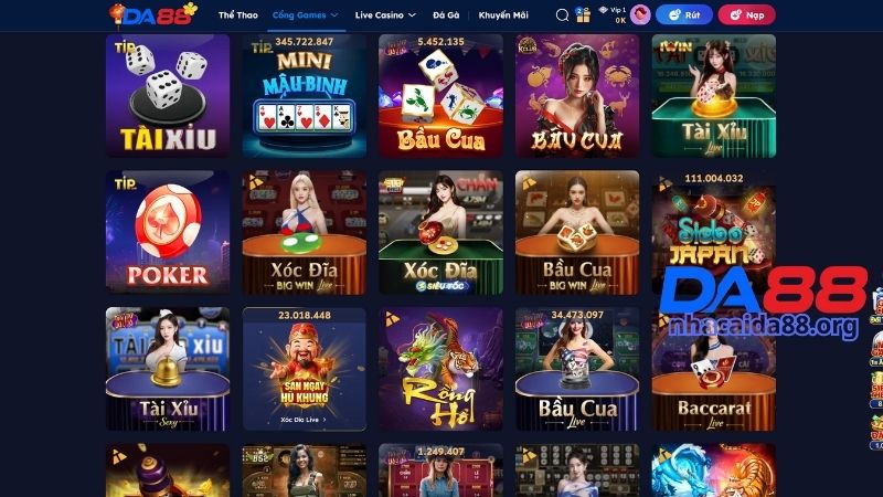 Trải nghiệm chơi Bầu Cua Nổ Hũ hiện đại tại nhà cái DA88