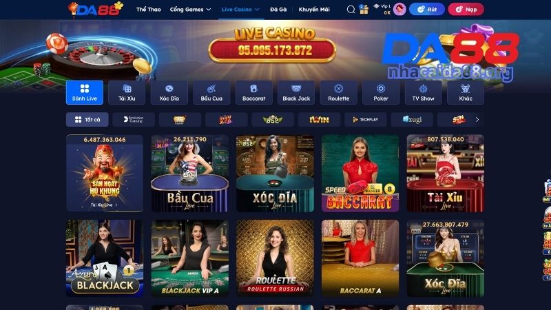 Giới thiệu thông tin tổng quan về Casino DA88 