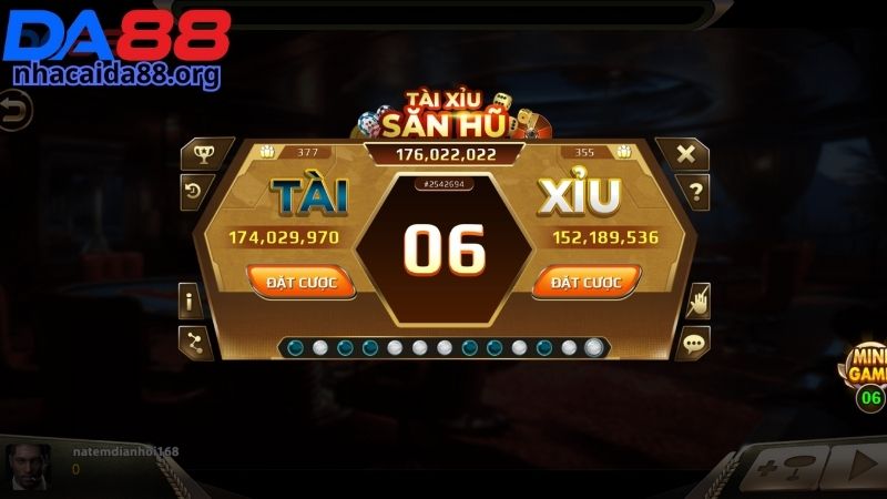 Những điểm nổi trội nhất của Tài Xỉu DA88 