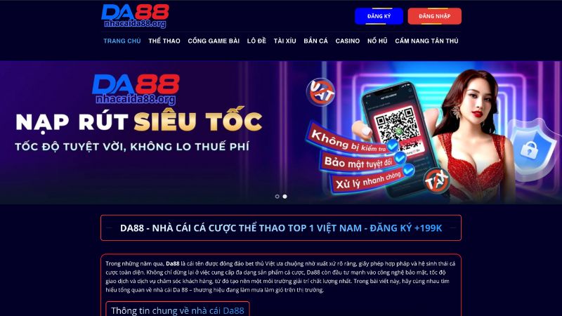 Về chúng tôi Da88 – Nhà cái hợp pháp, minh bạch hàng đầu