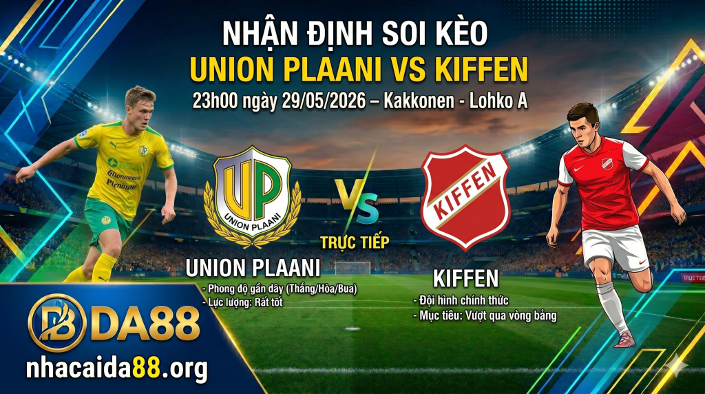 Nhận định soi kèo Union Plaani vs Kiffen 23h 00 ngày 29/05/2026 – Kakkonen - Lohko A