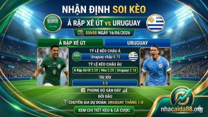 Nhận định soi kèo Ả Rập Xê Út vs Uruguay 05h00 ngày 16/06/2026