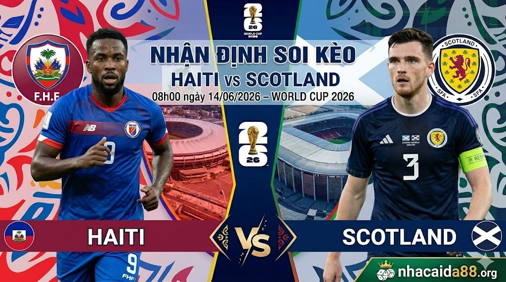 Nhận định soi kèo Haiti vs Scotland 08h00 ngày 14/06/2026 – World Cup 2026