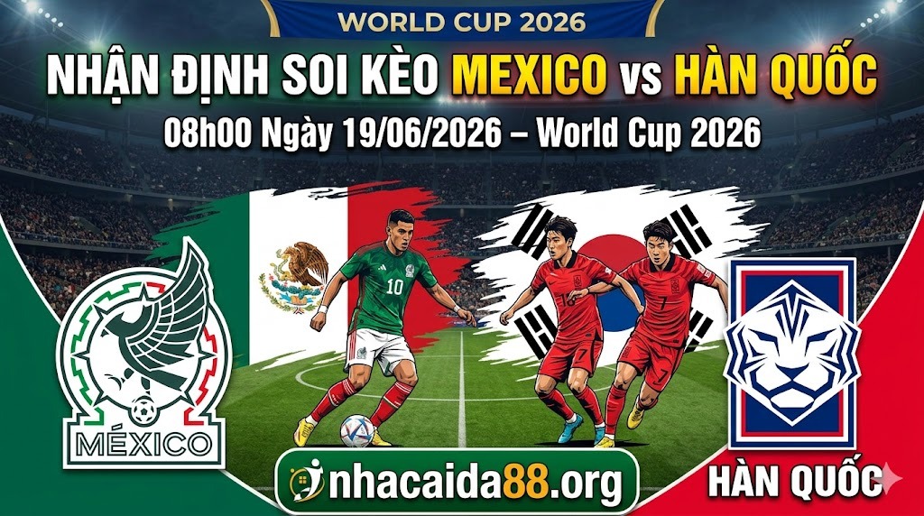 Nhận Định Soi Kèo Mexico vs Hàn Quốc 08h00 Ngày 19/06/2026 – World Cup 2026