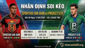 Nhận định soi kèo Sportivo San Juan vs Project 51O 09h 00 ngày 12/06/2026 – USL League Two