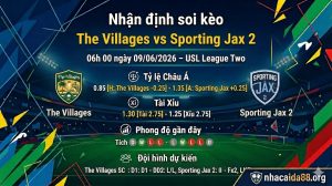 Nhận định soi kèo The Villages vs Sporting Jax 2 06h 00 ngày 09/06/2026 – USL League Two