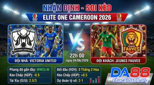 Nhận định soi kèo Victoria United vs Jeunes Fauves 22h 00 ngày 04/06/2026 – Elite One